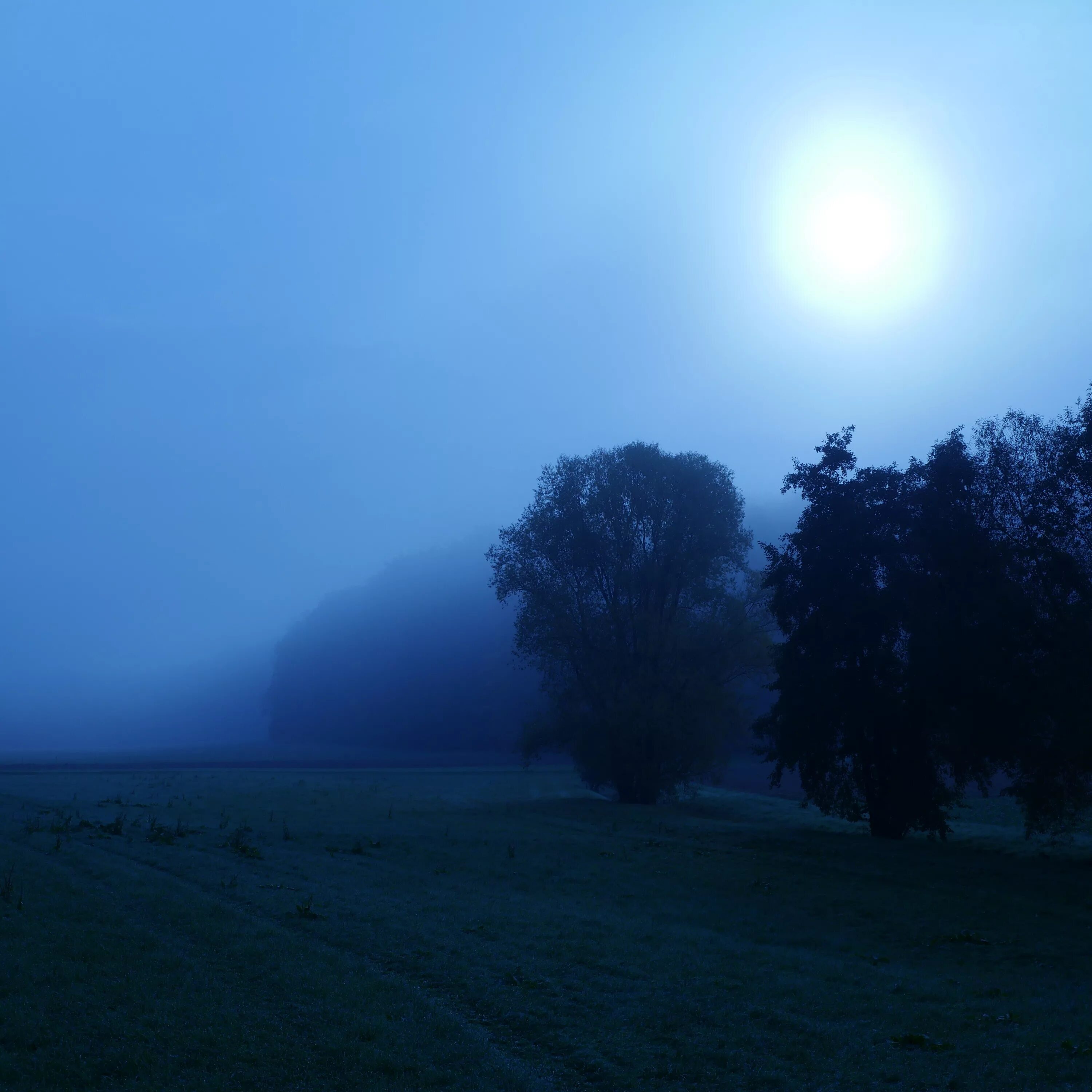 Ночное туманное небо. Ночное поле. Ночное поле в тумане. Туман в поле ночью.