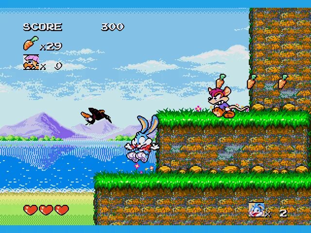 Tiny toon игра. Игра на Sega tiny toon. Игра про кролика сега. Тини тун адвентуре. Тину тин сега игра