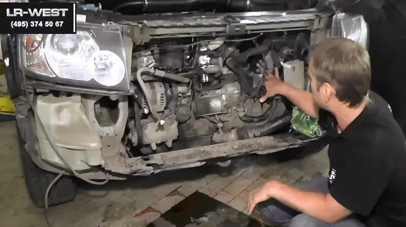 Фрилендер 2 дизель 2.2 как снять стартер Mechanical transmission: Installing the gearbox (Freelander 2, 2006-2014) LRma