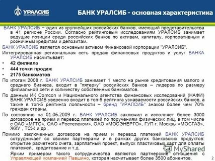 Уралсиб банк открыть вклад