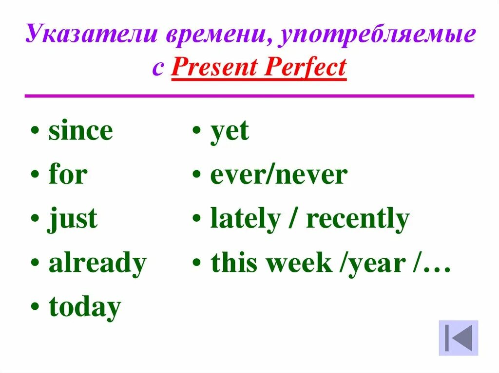 Маркеры времен презент. Индикаторы present perfect. Present perfect simple образование. Present perfect указатели времени. Present perfect слова указатели.