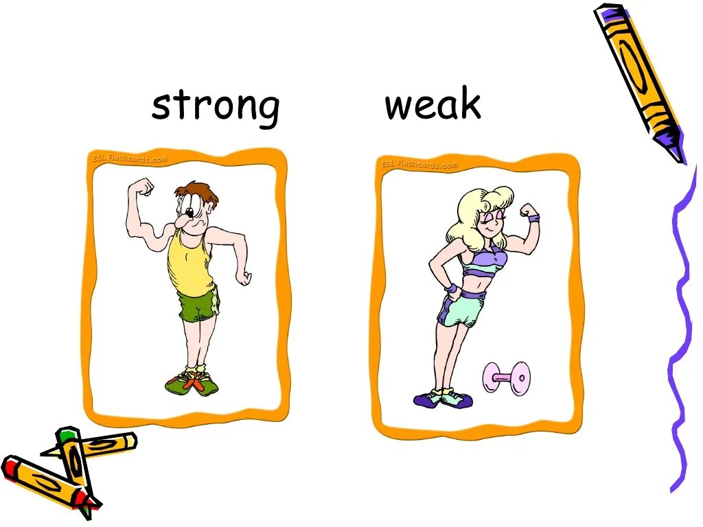 Strong comparative. Карточки strong weak. Strong and weak for Kids. Strong weak opposites. Картинки на Comparatives с детьми.