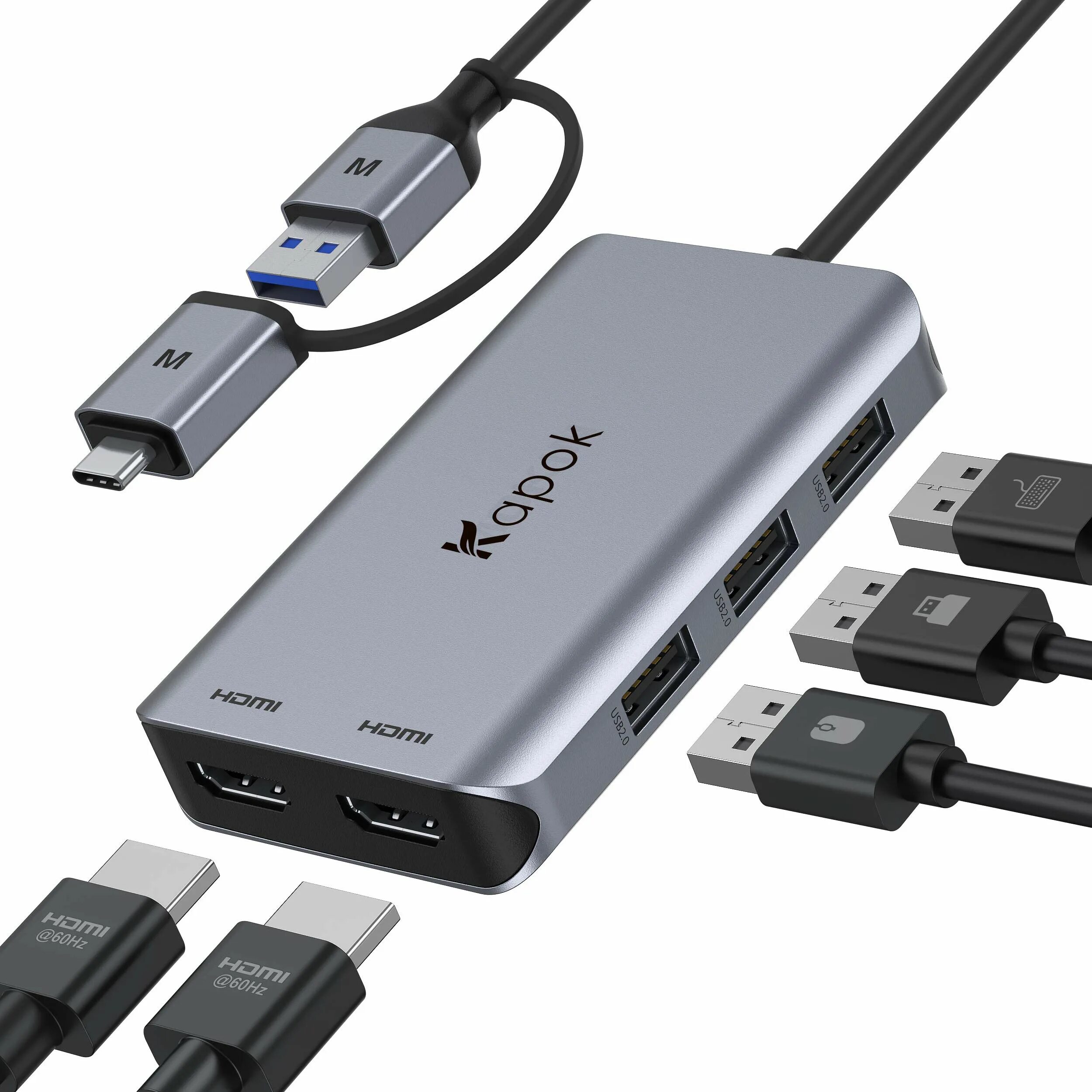 Uosible thunderbolt 3 адаптер usb type c hub для hdmi порта. Хаб 2 hdmi. Displayport to 2 hdmi splitter. Matrox multi monitor adapter для 4 мониторов. Hdmi hub для монитора.