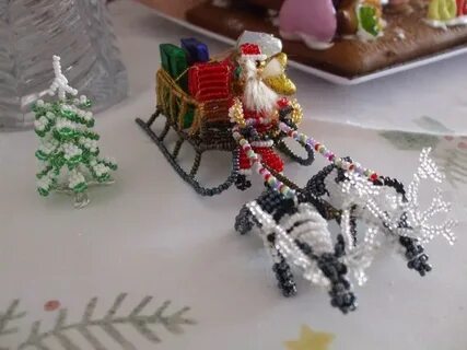 Поделки из бисера на новый год