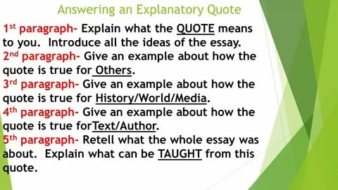 Exceptional How To Introduce A Quote In An Essay Thatsnotus.