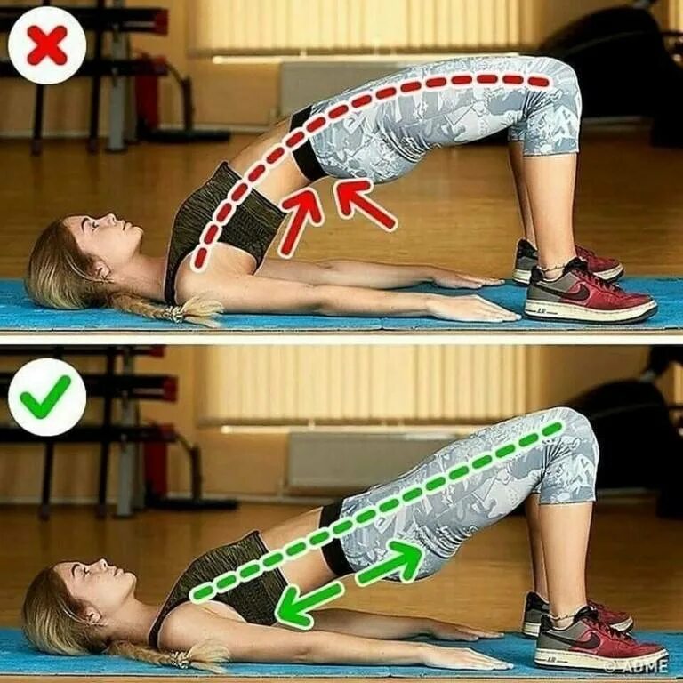 Правильная поясница. Ягодичный мост техника. Ягодичный мостик планка. Упражнения ягодичный мостик для спины. Упражнение мостик для ягодиц.