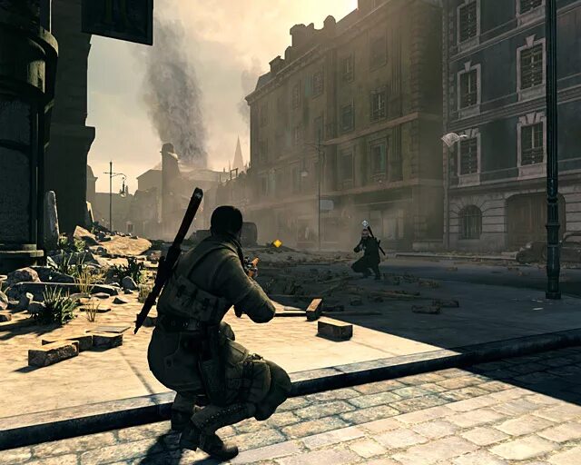 Sniper Elite v2 2012. Sniper Elite v2 меню. Игра про снайпера от третьего лица. Снайпер игра на улице. Снайпер 1941 1945 играть игра