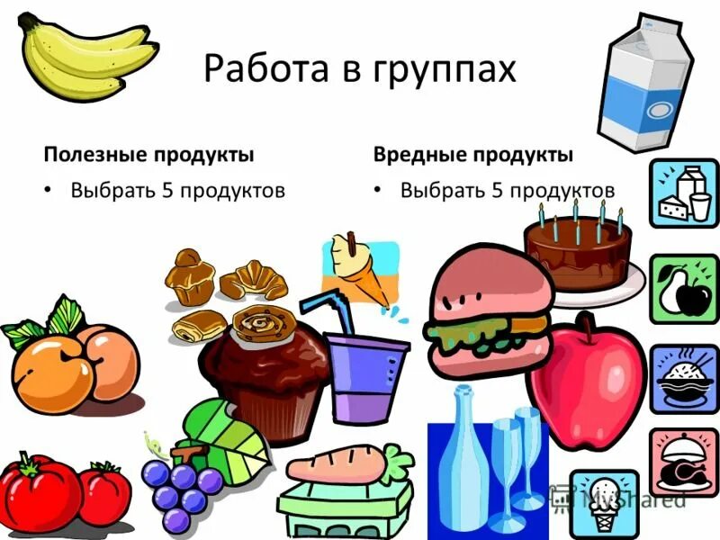 Выбирай полезное. Задание выбери полезные и вредные продукты. полезная еда занятие для детей. плакат полезных и вредных продуктов для детей. полезное - неполезное питание для детей.
