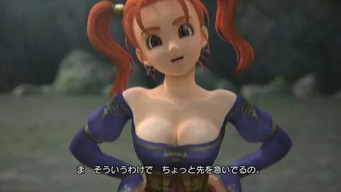 ド ラ ゴ ン ク エ ス ト ヒ-ロ-ズ, 乳 揺 れ, breast jiggle, dragon quest heroes, video gam...