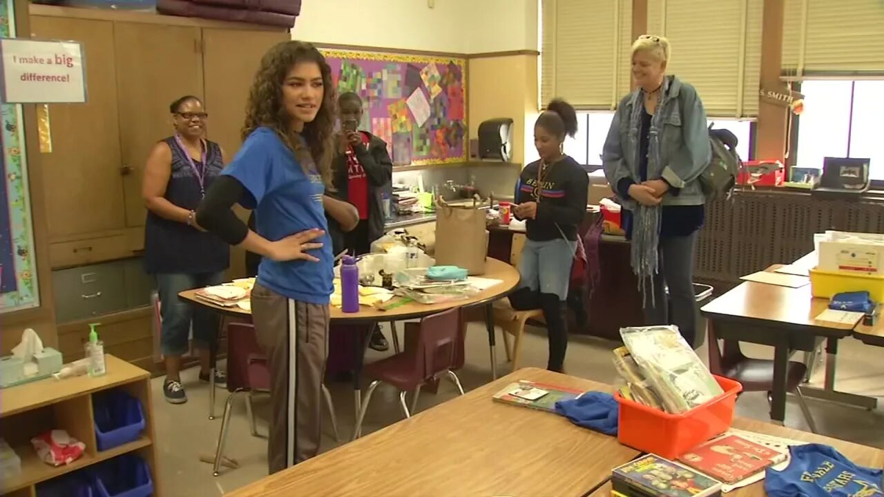 Some students in the class