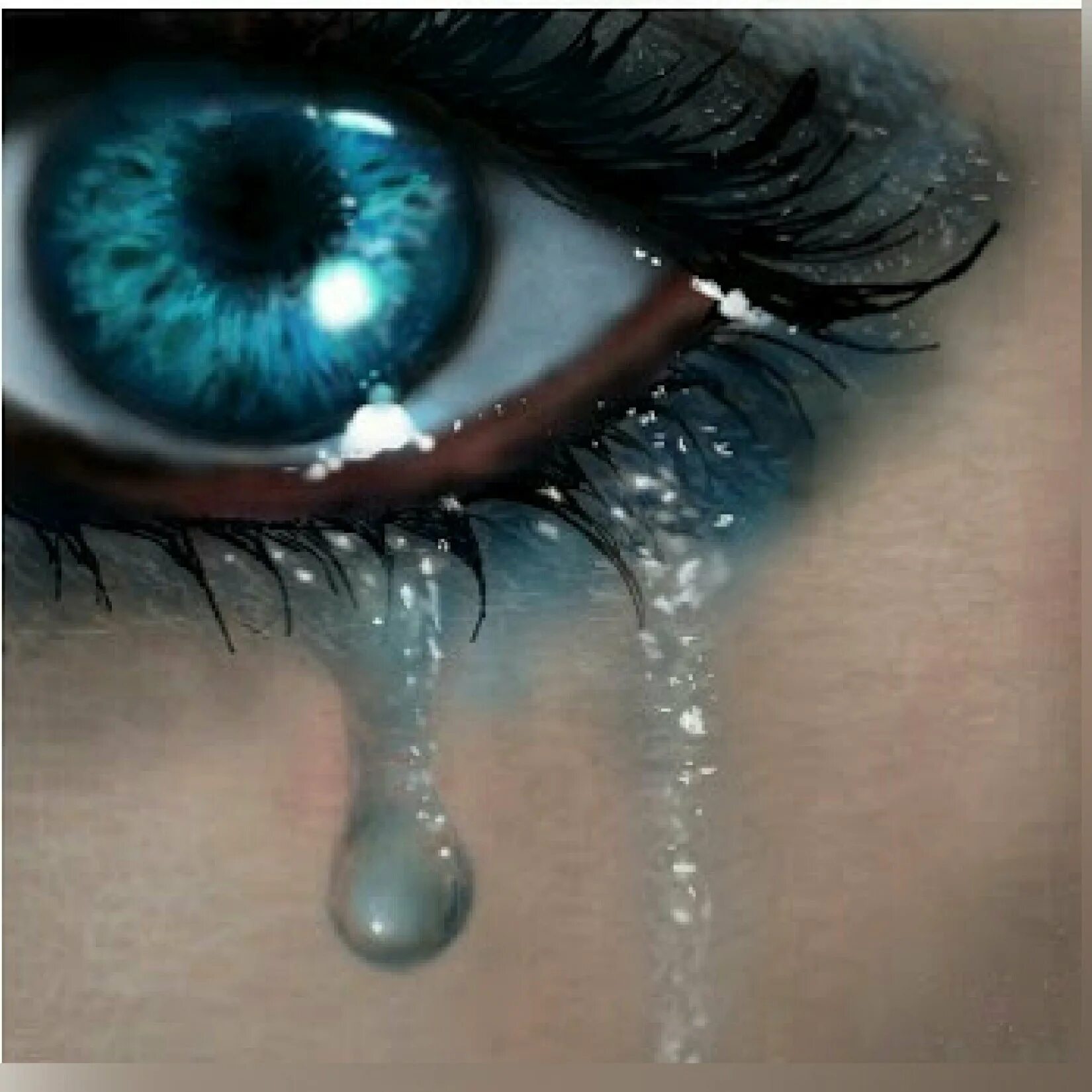 Из глаз течет жидкость. Голубые глаза со слезами. Плачущий глаз. Слезы из голубых глаз. Глаз со слезой.