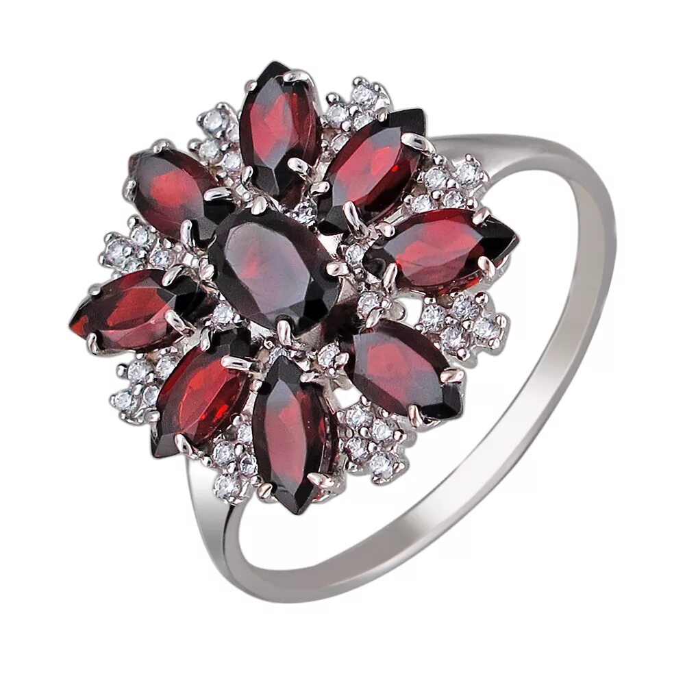 51981-841096). кольцо гранат цветок. комплект серебро с гранатом "галос". кольцо гранат сандара. ювелирочка комплект медичи с гранатами.
