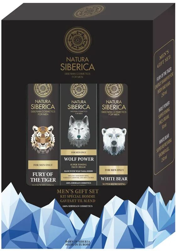 Пн Natura Siberica Wolf Energy ШАМП 200мл+гель. Tiger Power men Natura Siberica. Natura Siberica / подарочный набор / для мужчин. Пн Tiger Power men Natura Siberica.