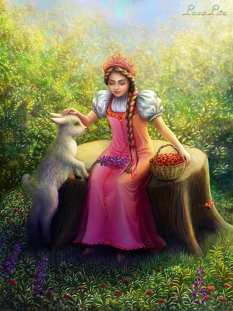 Образы русских сказок. Сестрица Аленушка арт. Аленушка из сказки. Красивые сказочные персонажи. Аленушка сказочный персонаж.