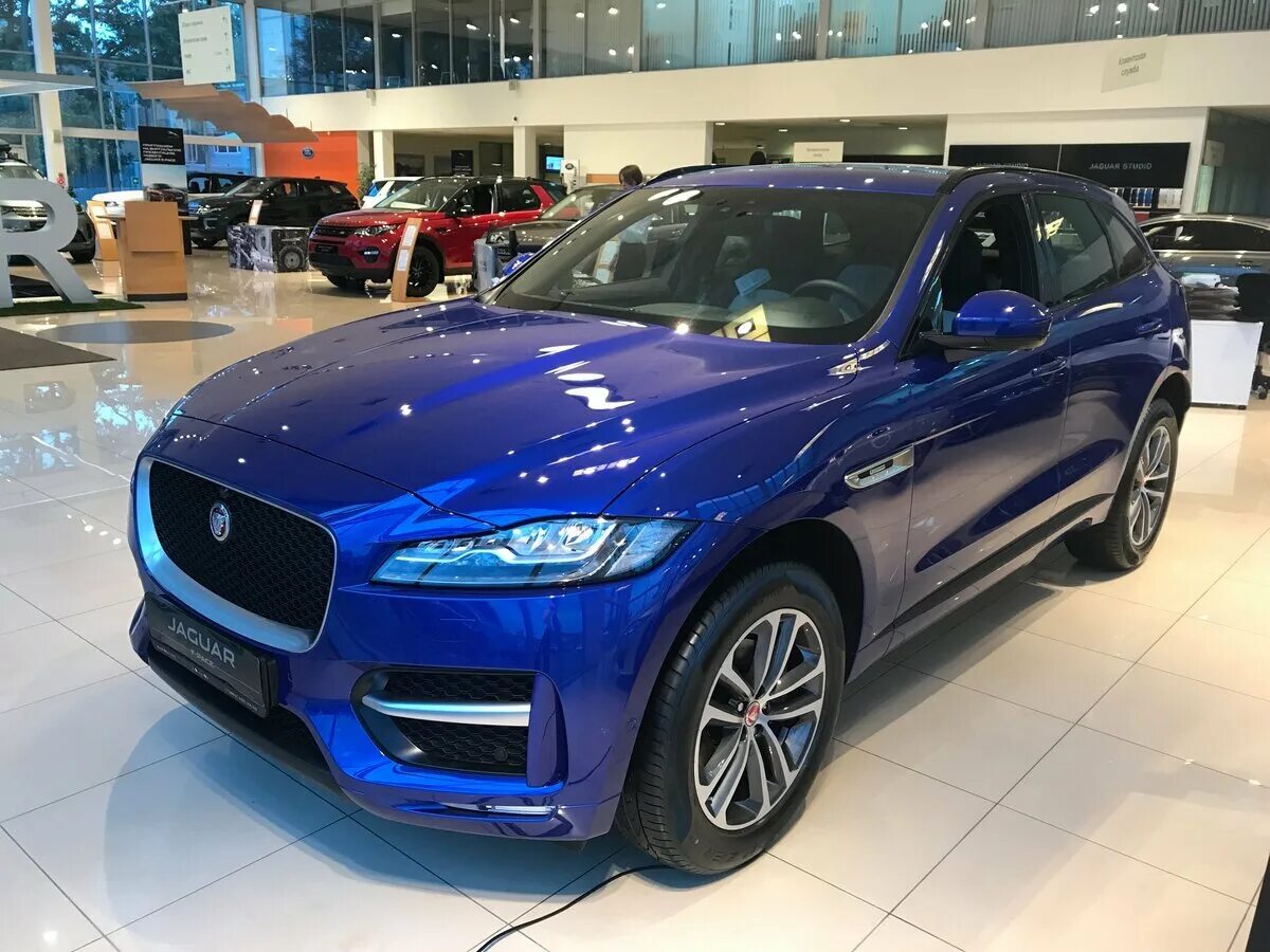 Кроссовер цвета. Ягуар ф Пейс синий. Синий Ягуар f-Pace. Jaguar f-Pace 2017. Синий Ягуар f Pace 2017.