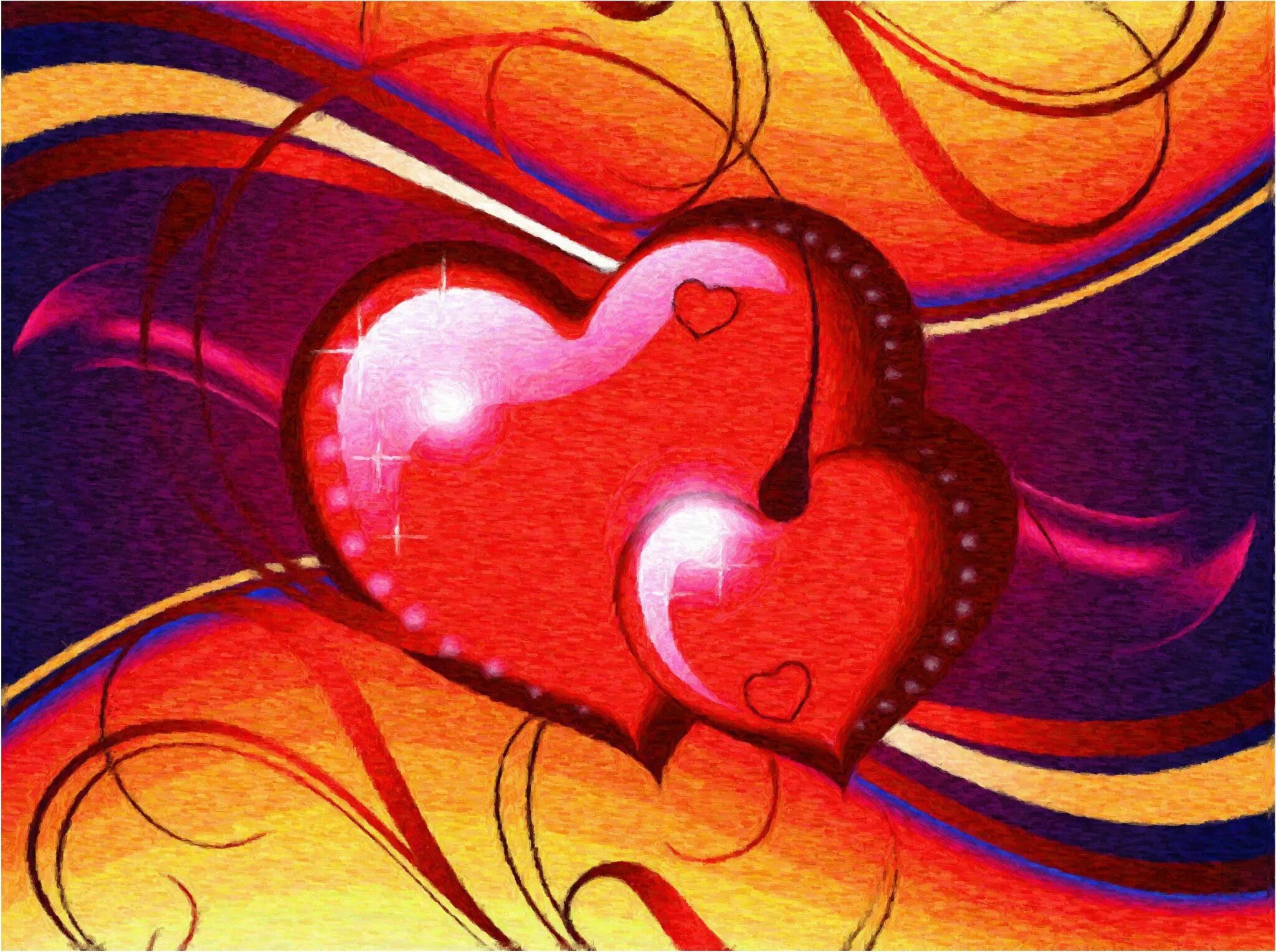 Сердце вечер. Два сердца любовь. Два любящих сердца. Два любящих сердца картинки. Два сердца открытка.