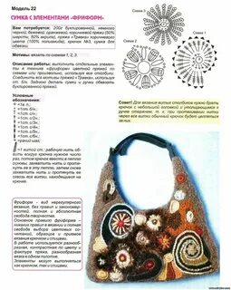 Сумка вязаная крючок описание