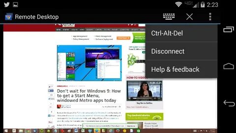 Android desktop app