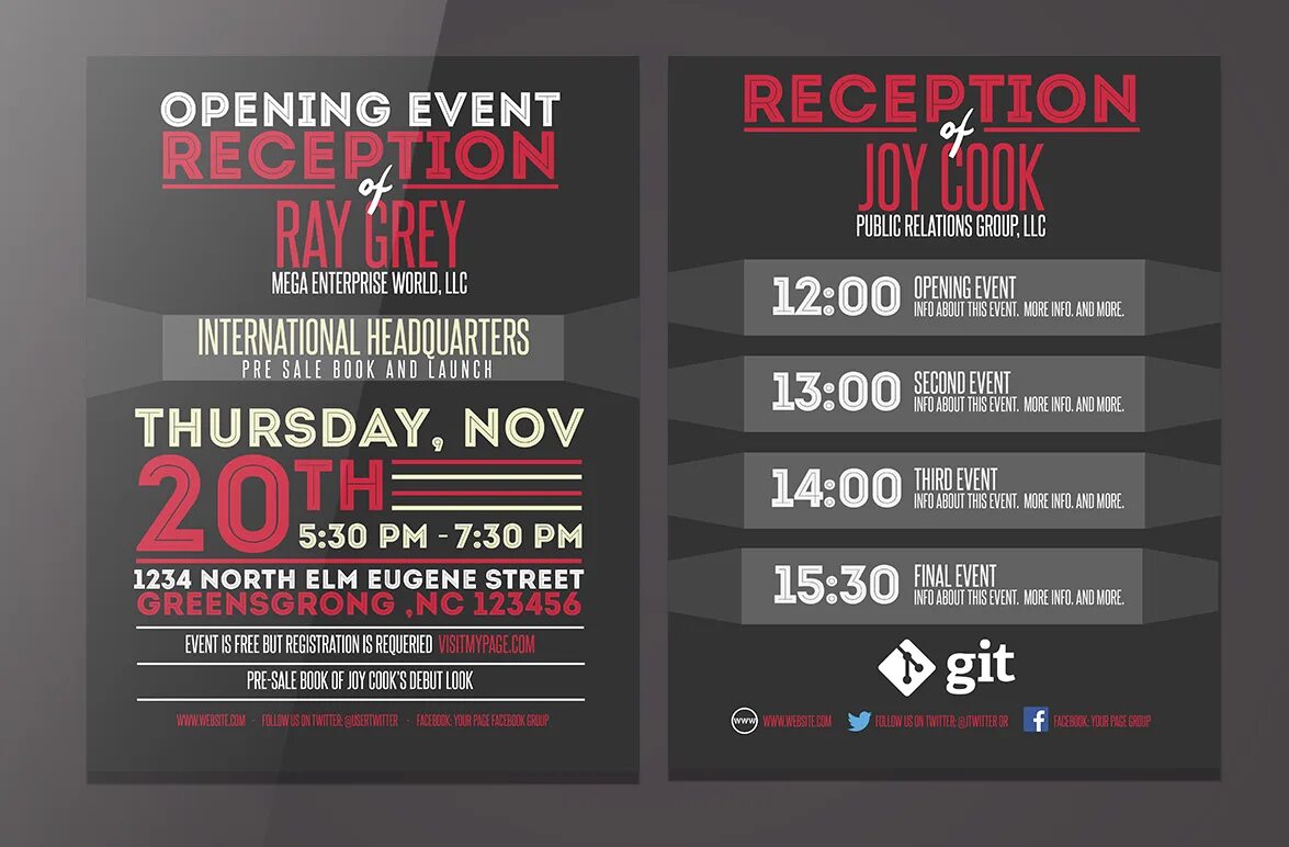 Event program