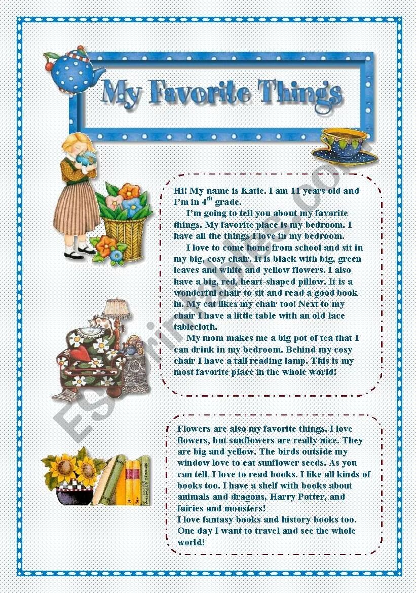 My favourite exercise. My favorite things английском. my favourite things worksheet. favourite things worksheets. my favorite things история.