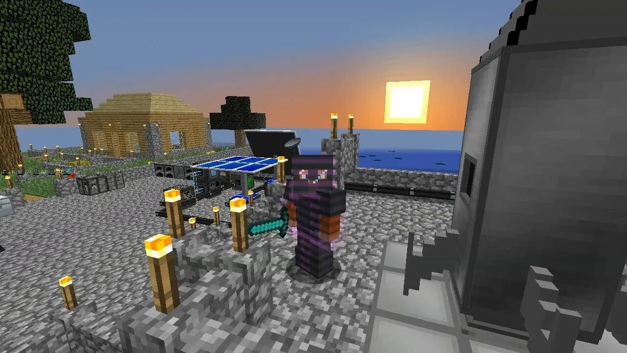 Raft остров с радиовышками. Остров бальбоа raft. Скайрим мод новый год. Minecraft эльфийский город. Красивый фон в майнкрафте.