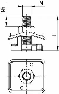Монтажная гайка m10