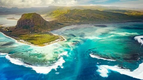 Подводный водопад маврикий фото