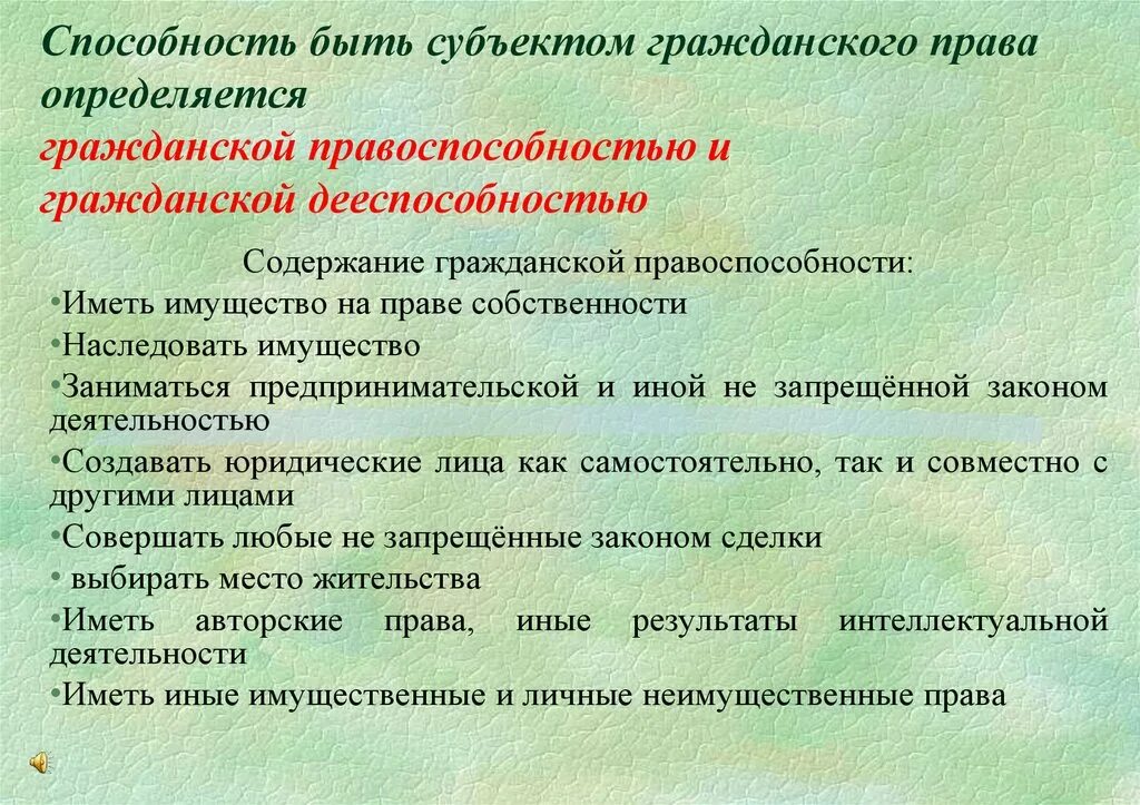 Может быть любой субъект гражданского. Способности субъектов гражданского.