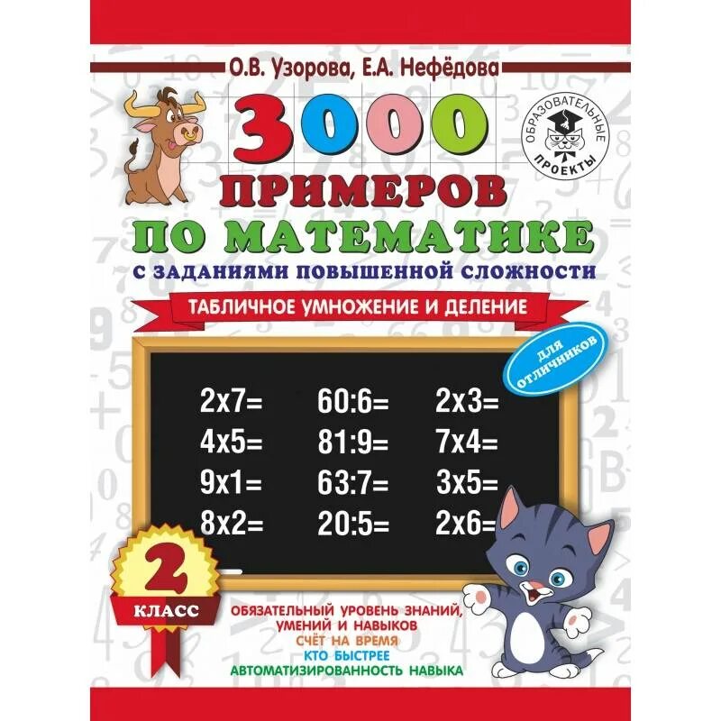 Табличное умножение в пределах 50 2 класс. 3000 Примеров таблица умножения Нефедов и Узорова. Узорова 3000 примеров по математике 2 класс таблица умножения. Нефёдова математика таблица умножения Узорова 2. Узорова 3000 примеров по математике 3 класс табличное умножение.
