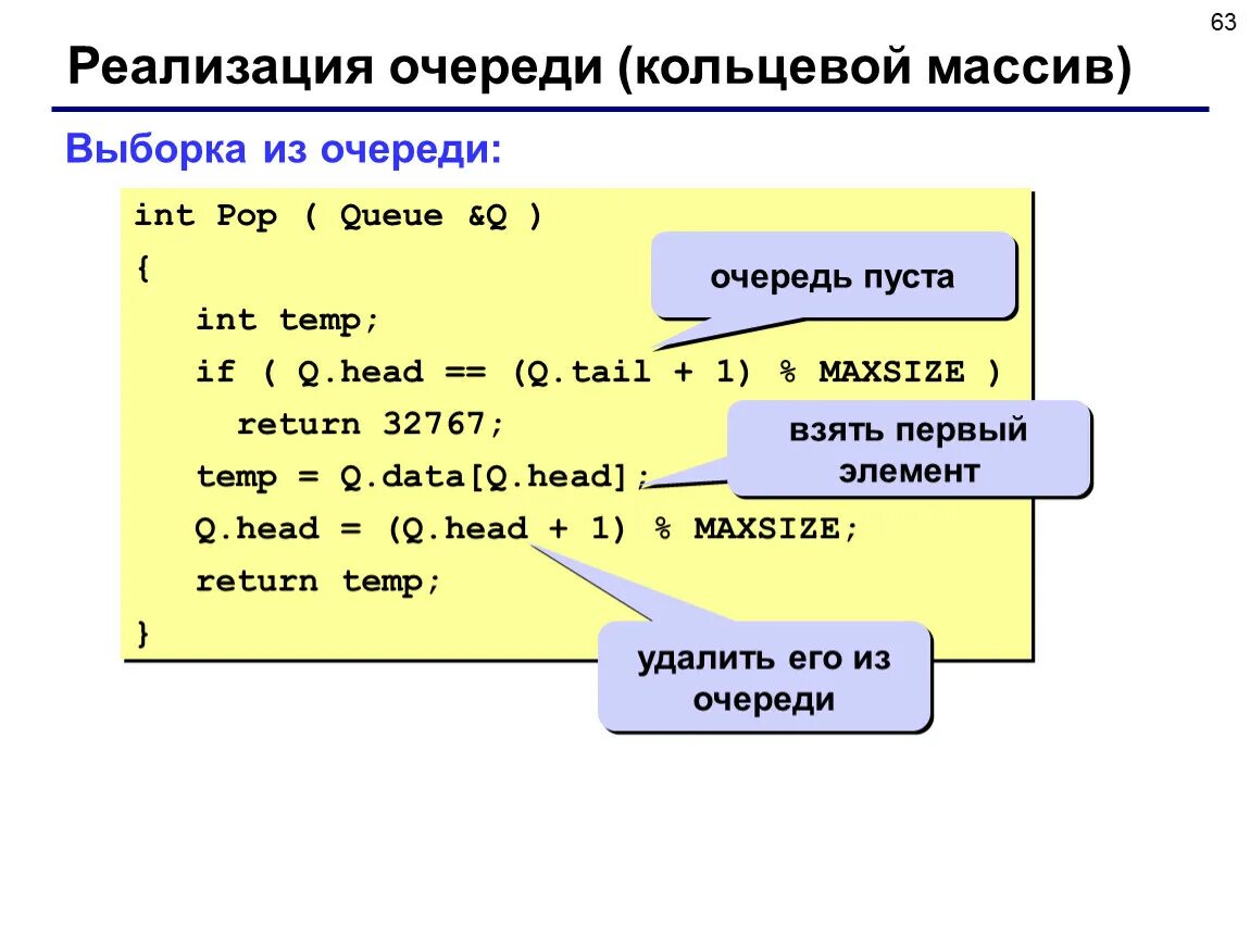 Реализация массива