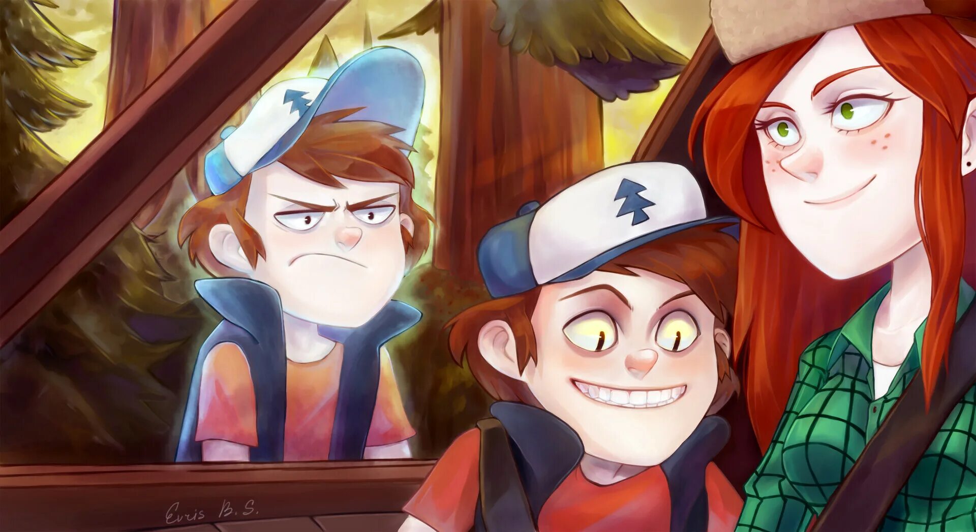 Gravity falls гравити фолз часть 2 sakimichan. Гравити Фолз Мэйбл и Диппер. Диппер Пайнс арт.