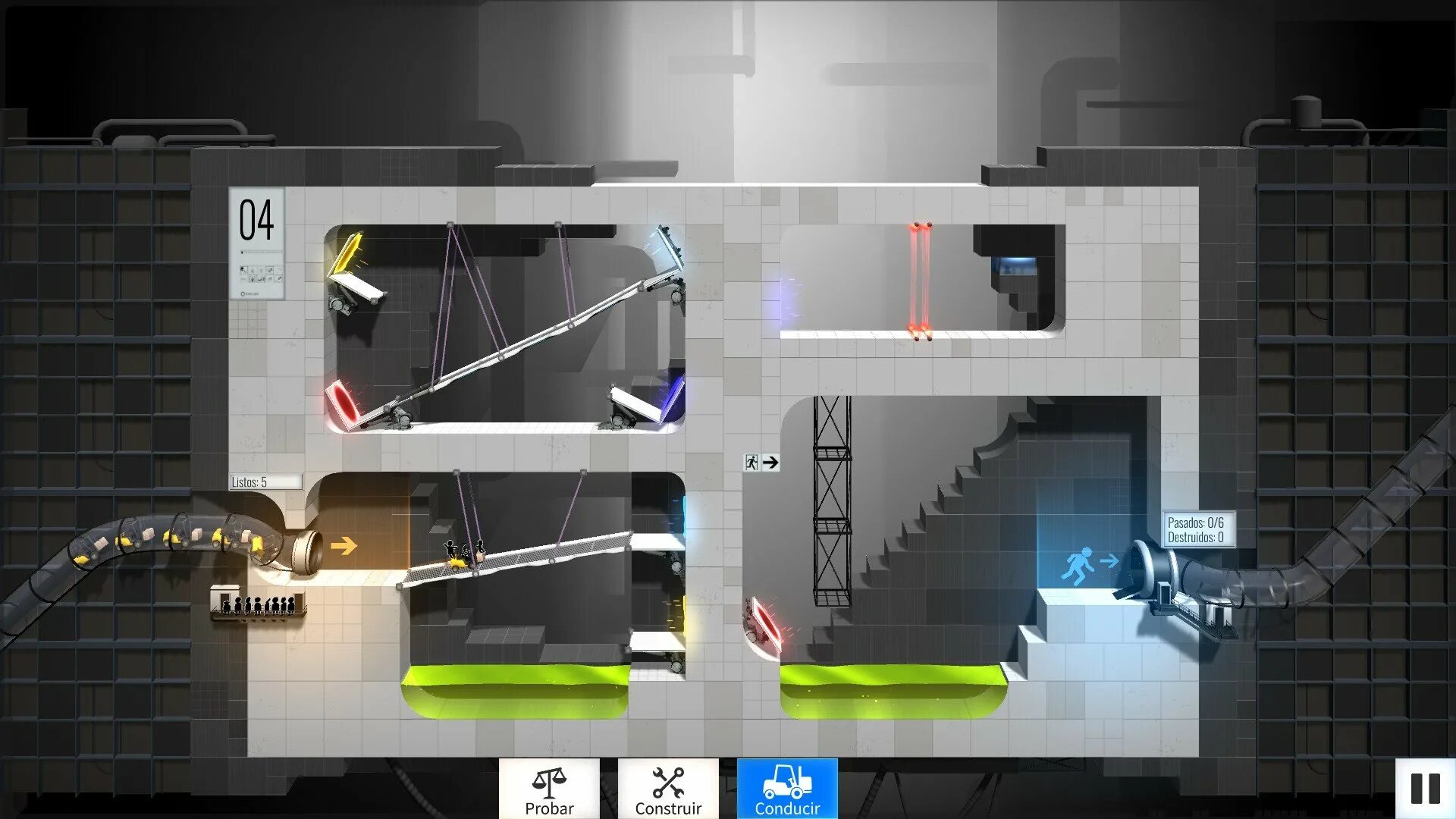 Игры bridge constructor portal. Бридж конструктор портал. портал 2 тестовые камеры. bridge constructor portal ps3. portal прохождение level 1.