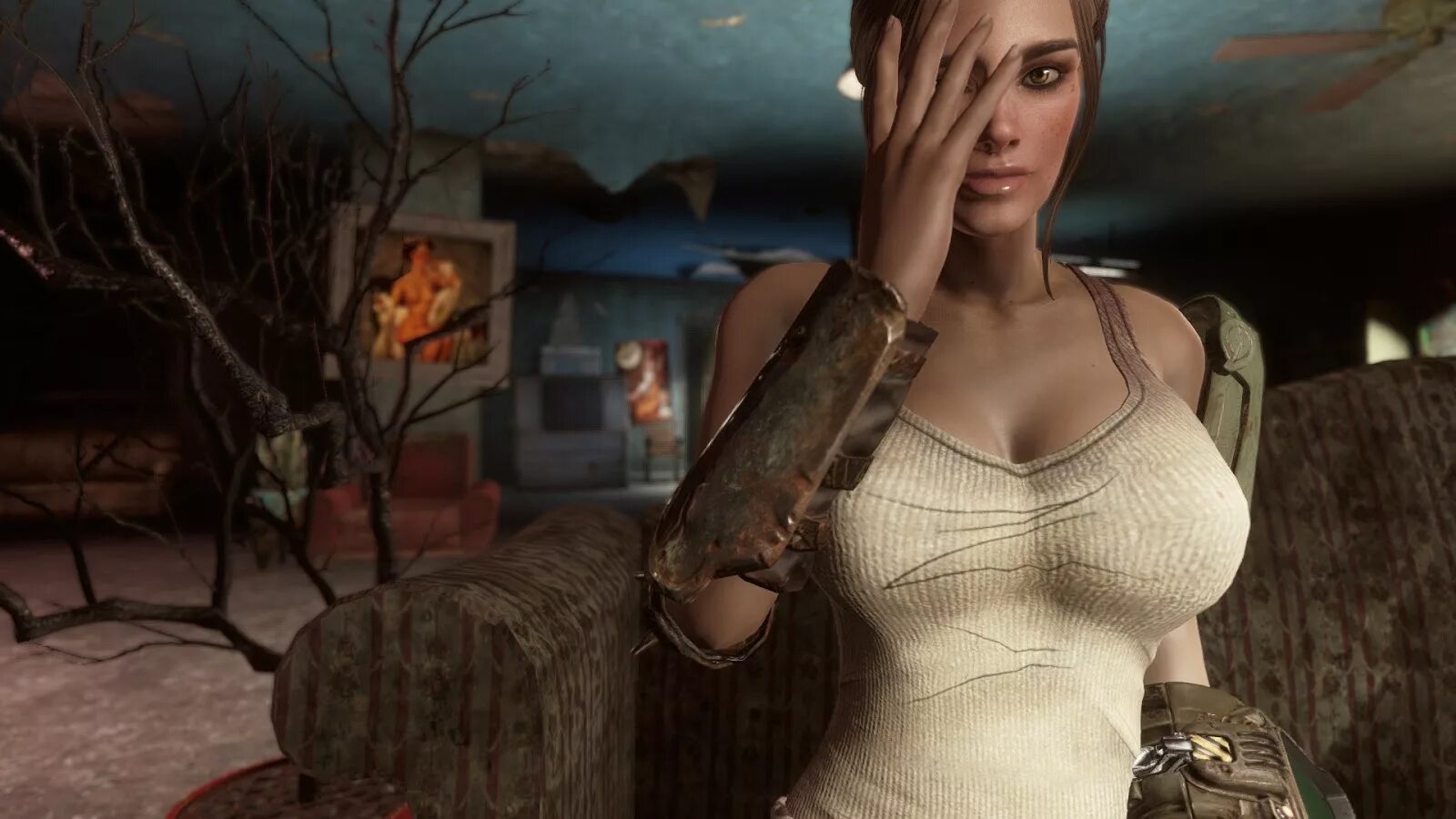Fallout 4 мод лица. Фоллаут 4 женский персонаж. rj1138 fallout 4. фоллаут 4 красивые лица героев. фоллаут 4 персонажи девушки.