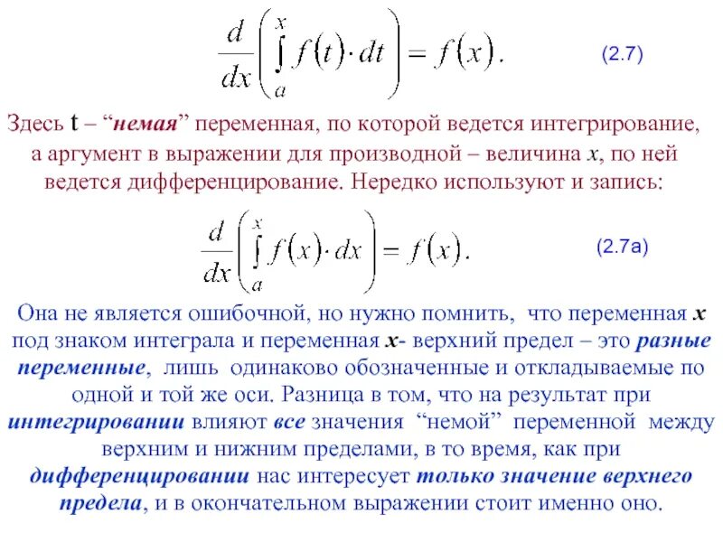 Предел выражения. Интеграл производной. интегрирование производной. производная интеграла по верхнему пределу. связь интеграла и производной.