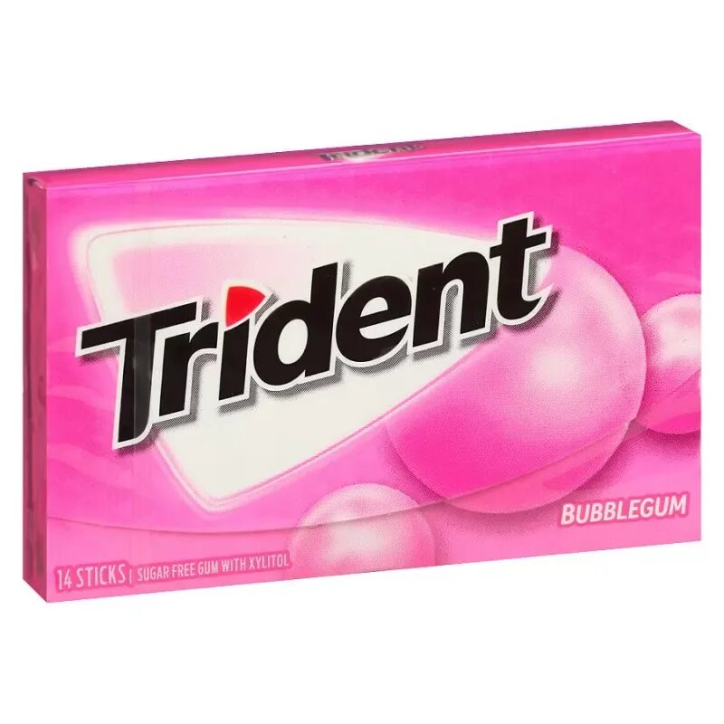 Покупать жвачку. Жев. Резинка Trident Bubblegum 1 x 12 шт. (Блок) / США. Жевательная резинка Trident Bubblegum, 25.2гр. Trident жев. Резинка баблгам. Жевателная резинка триден.