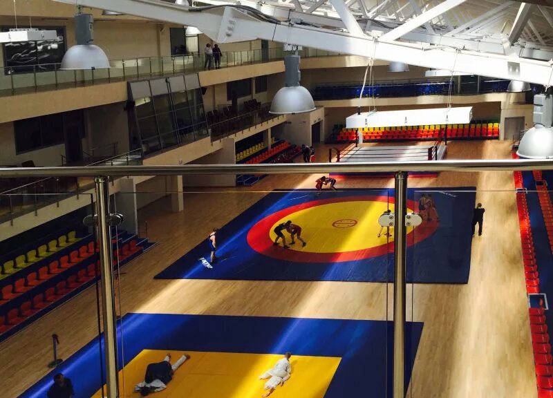 спортивный комплекс \"богатырь\", зал борьбы. дворец единоборств хабаровск. мгфсо москомспорта свиблово. спорткомплекс строитель мытищи. проект спортзала.