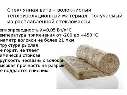 Стекловата утеплитель состав