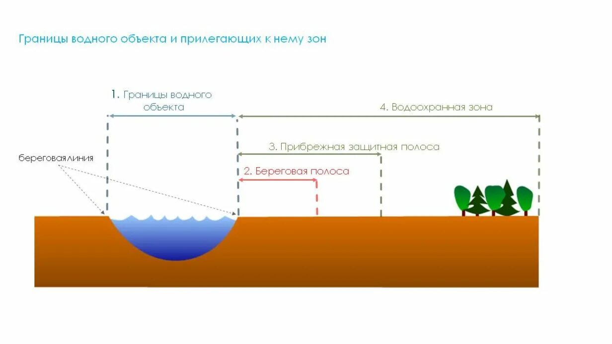 Береговая полоса и водоохранная зона