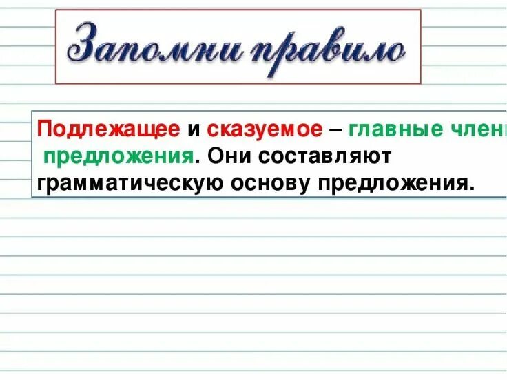 Термины подлежащее сказуемое. Правило по русскому языку 1 класс подлежащее и сказуемое. Сказуемое и подлежающие. Подлежалие и сказуемое. Правила подлежащее и сказуемое.