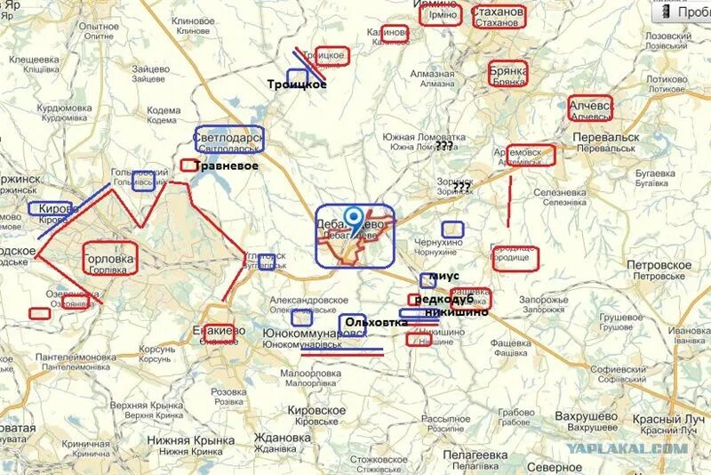 Дебальцево на карте Донецкой области. Нижняя Крынка на карте ДНР. Карта котлов на Донбассе. Светлодарск на карте боевых действий.