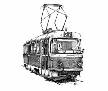 Pin de Pablo Pablo en posters con trenes tranvías subtes Tranvias, Drawing, Tren