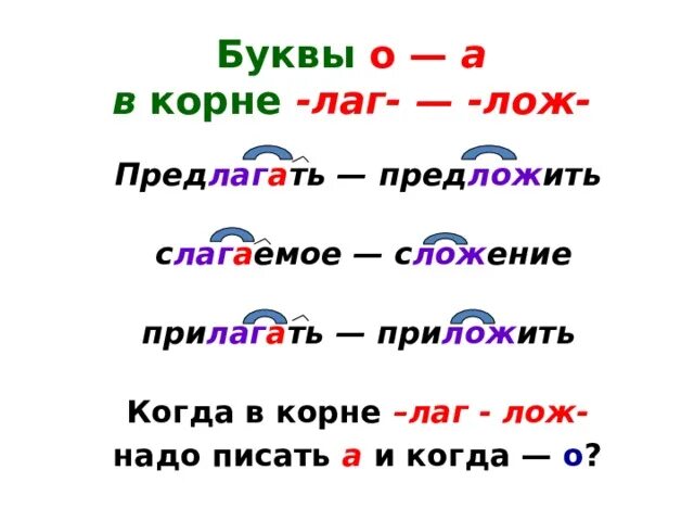 10 слов с корнем лаг. Лаг лож в корне. Буквы о-а в корне –лаг- — -лож-. Буквы а о в корнях. Лаг лож чередование в корне.