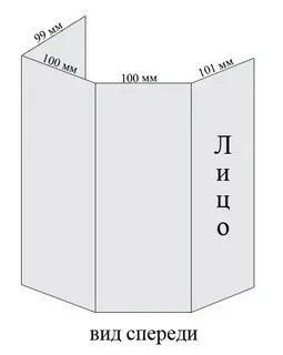 Шаблон буклета 3 сгиба
