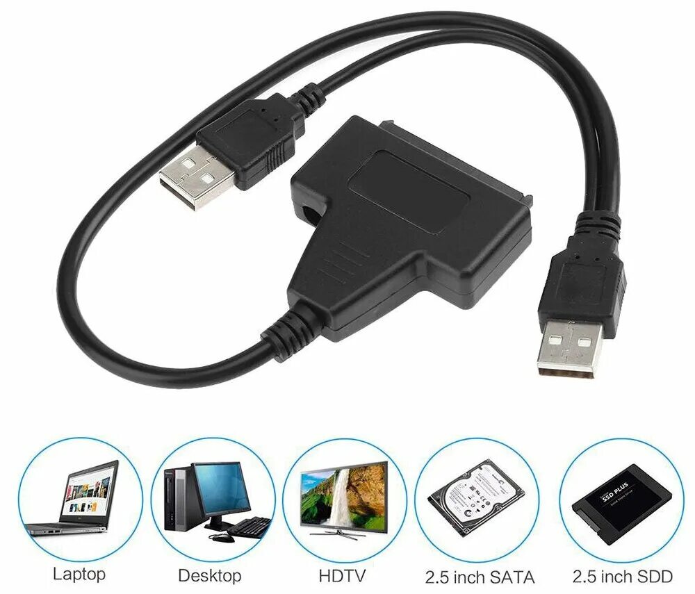 Кабель-адаптер Palmexx USB2.0-SATA С гнездом для доп. Питания. Кабель USB SATA 3.5. USB SATA 2.5 HDD SATA адаптер. Переходник SATA - USB 3.0/USB 2.0.