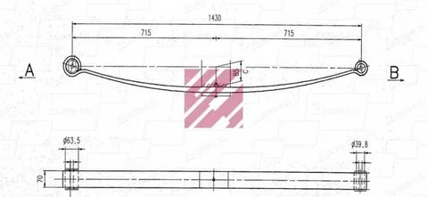 Размер рессоры газель
