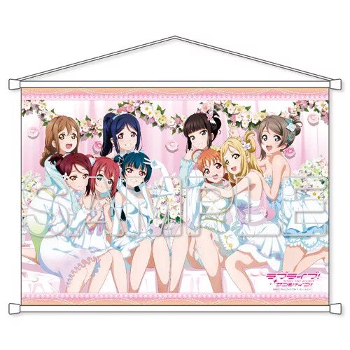 Thank you friend Aqours. Комната отаку Love Live. Tapestry Love Live. Aqours Merch Stands.