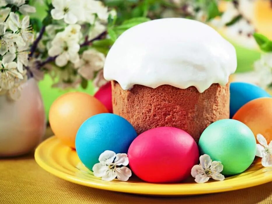 Красивые картинки с куличами и яйцами