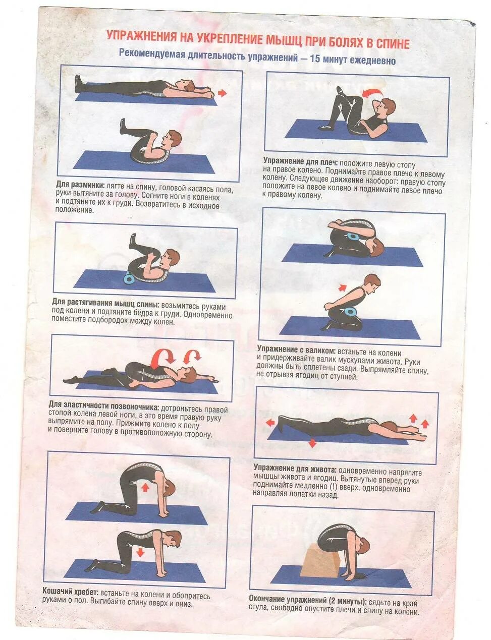 Упражнения для укрепления мышц позвоночника и поясницы. Упражнения ЛФК для спины при болях в пояснице. Комплекс упражнений при боли в спине и пояснице. Гимнастика для спины при болях в пояснице для мужчин.