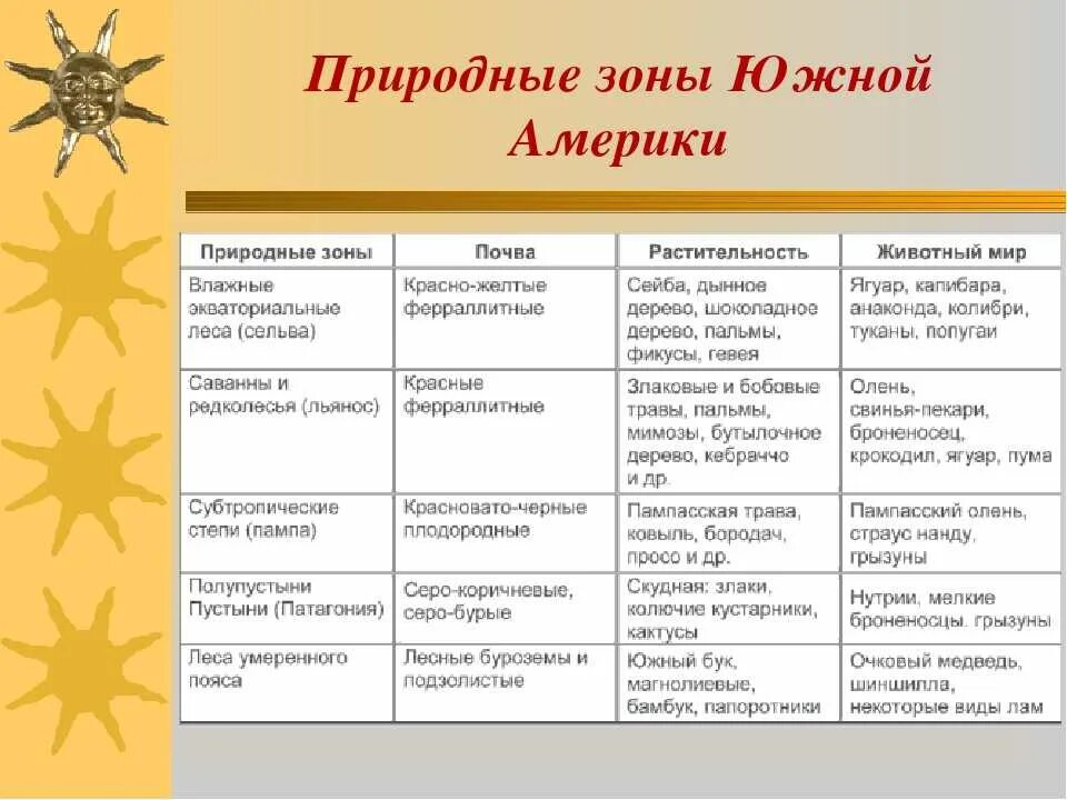 План описания сша по географии 7. Природные зоны Южной Америки таблица 7 класс география таблица. Таблица по географии 7 класс природные зоны Южной Америки. Таблица природные зоны Южной Америки местное название. Природные зоны Южной Америки таблица 7 класс география.