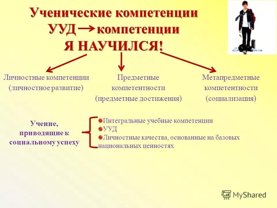 Предметные и метапредметные компетенции. Личностные и метапредметные компетенции. Компетенции на уроке. Формирование компетенций учащихся.